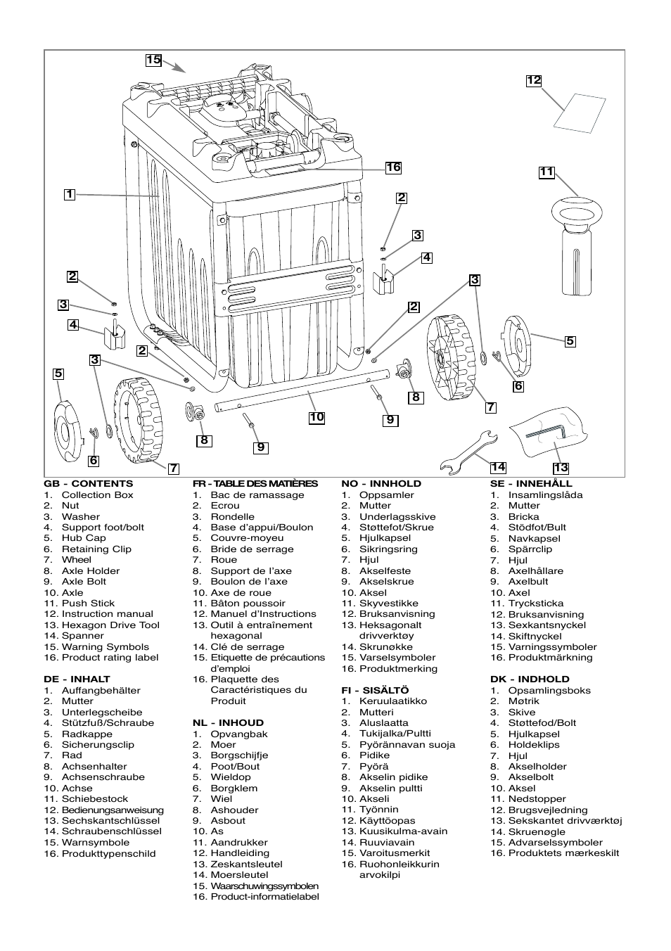 Flymo Pac a Shredder User Manual | Page 2 / 72