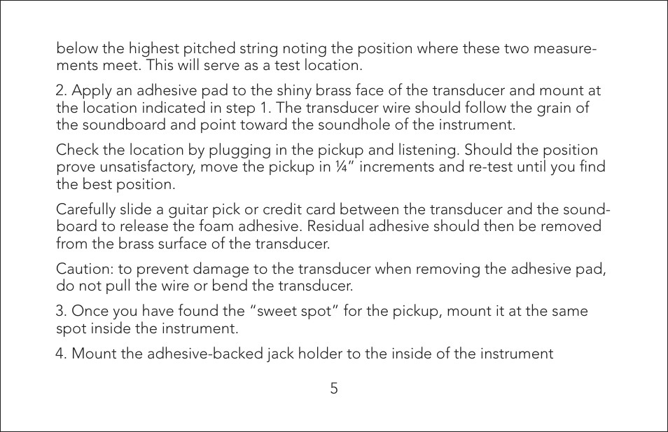 Fishman SBT-C User Manual | Page 5 / 12