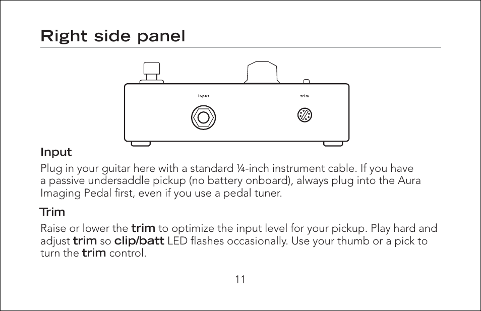 Right side panel | Fishman Aura Jerry Douglas Signature Series User Manual | Page 11 / 20