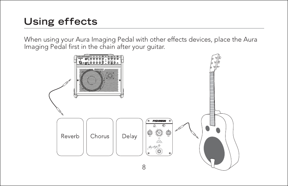 Using effects | Fishman Aura Jerry Douglas Signature Series User Manual | Page 8 / 20