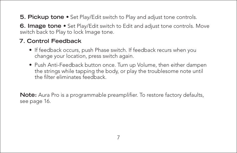 Fishman Aura Pro User Manual | Page 7 / 18