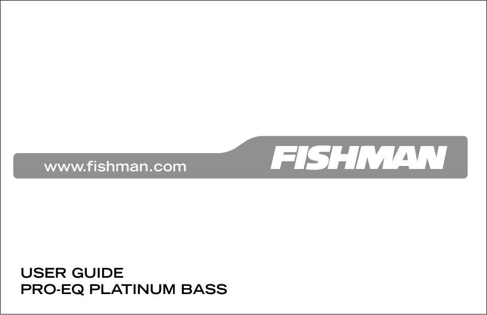 Fishman Pro-Eq User Manual | 16 pages