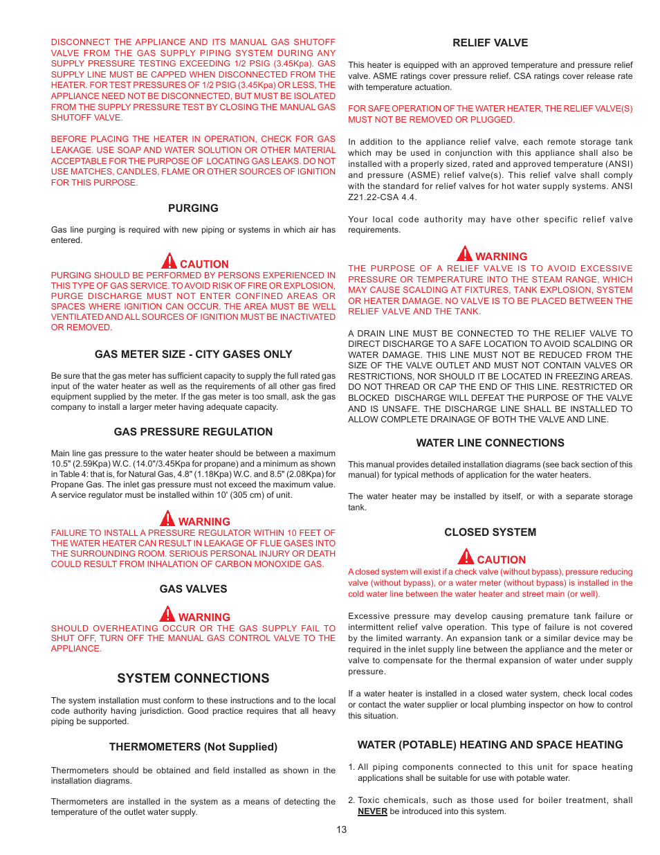 System connections | John Wood SERIES 100 User Manual | Page 13 / 36