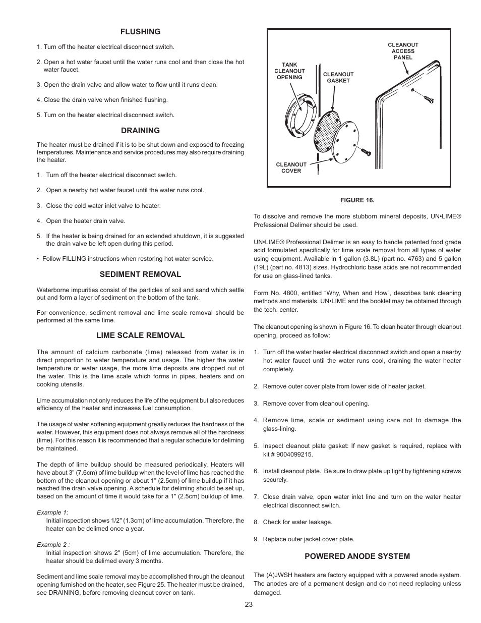 John Wood SERIES 100 User Manual | Page 23 / 36