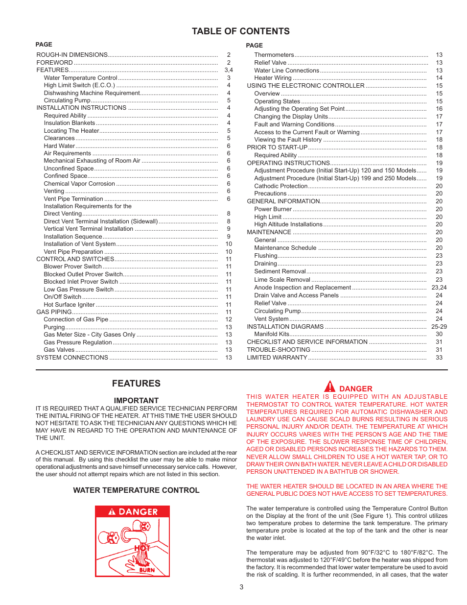 John Wood SERIES 100 User Manual | Page 3 / 36