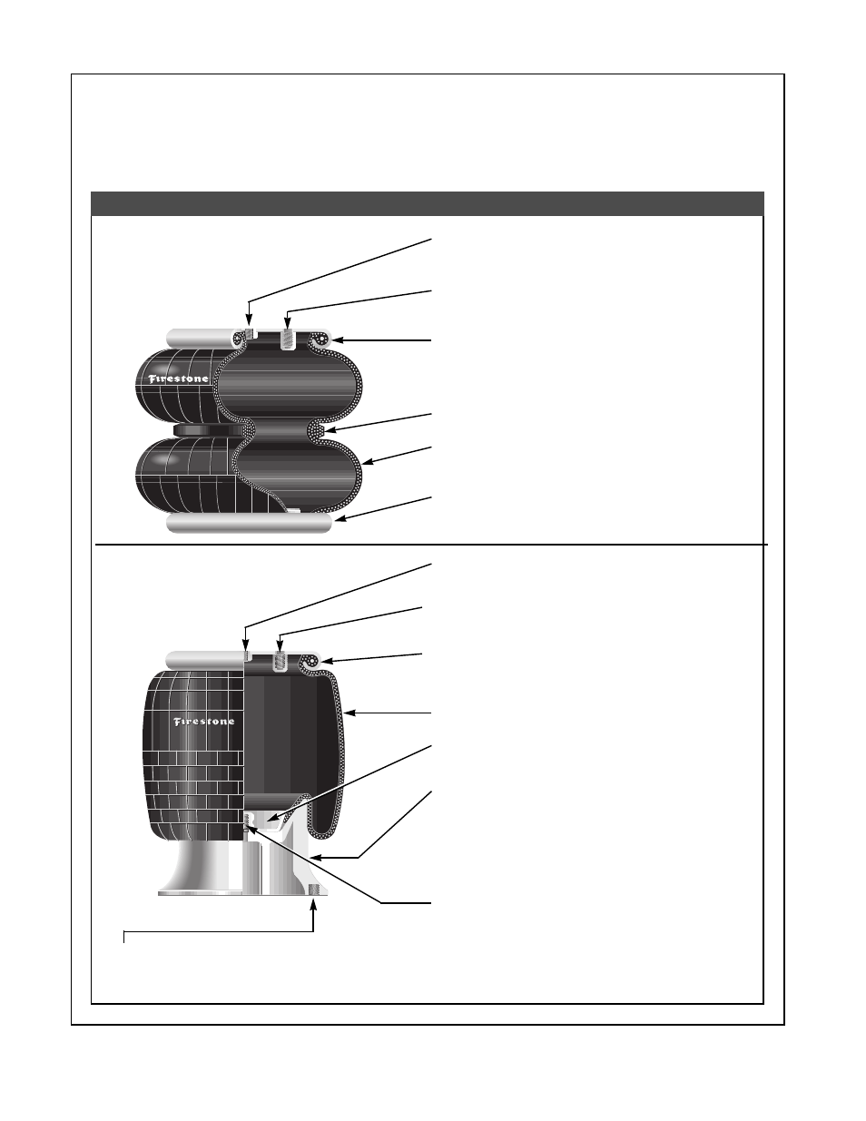 End closure options, Convoluted air springs, Reversible sleeve air springs | Crimped bead plates | Firestone EMDG198 User Manual | Page 6 / 102