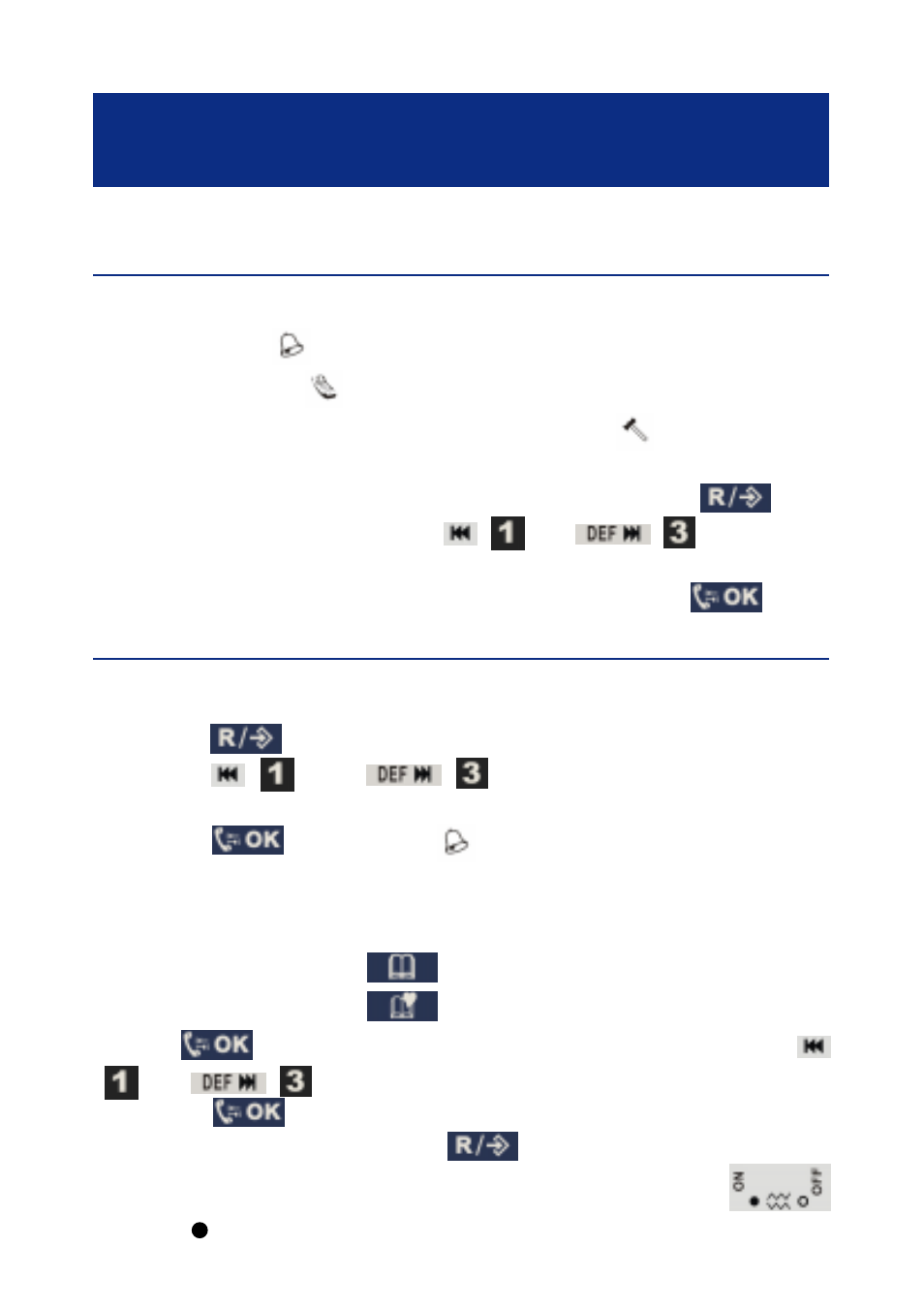 Handset settings | Geemarc Ampli DECT150 User Manual | Page 13 / 29