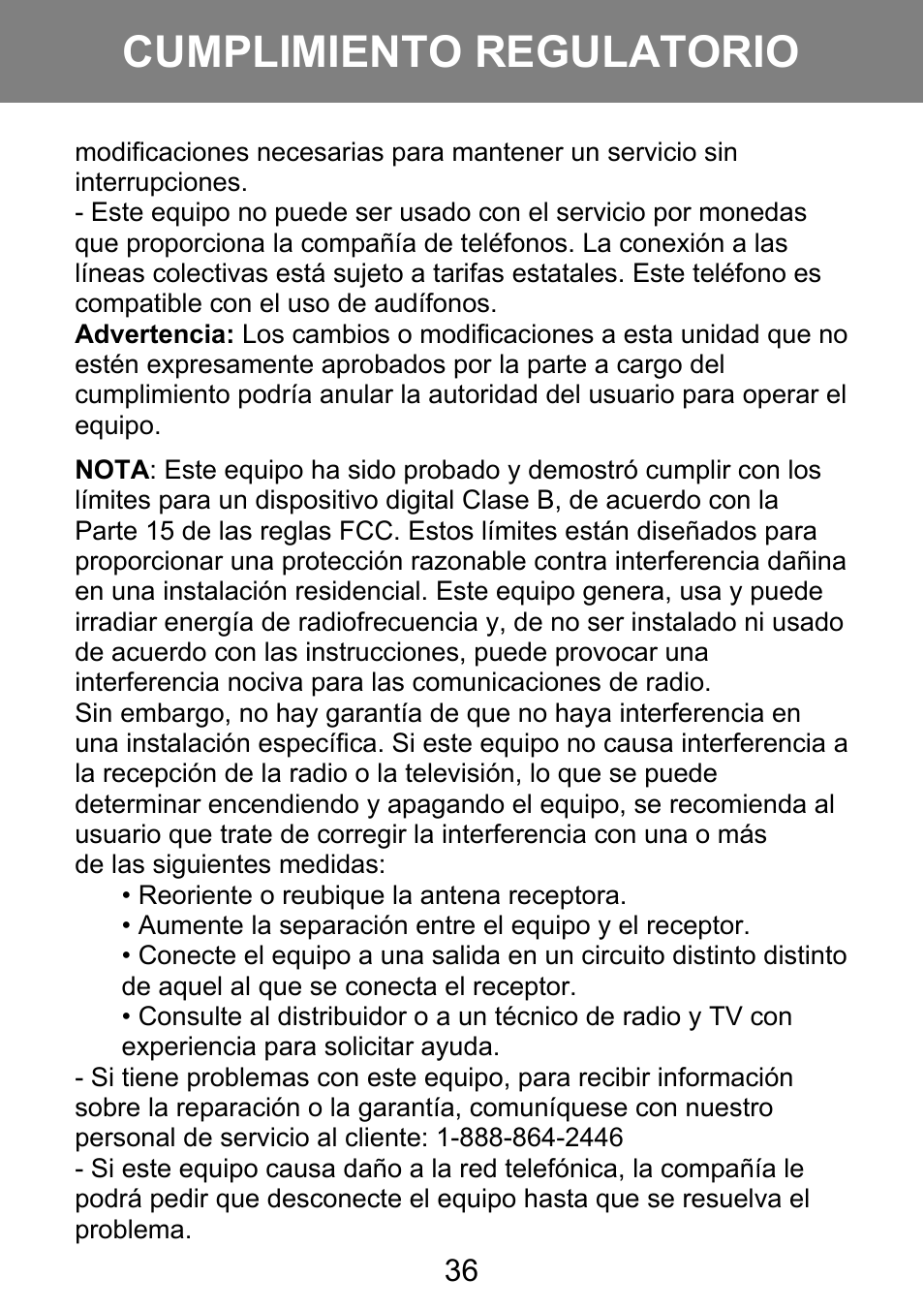 Cumplimiento regulatorio | Geemarc AMPLI 100VM User Manual | Page 37 / 40