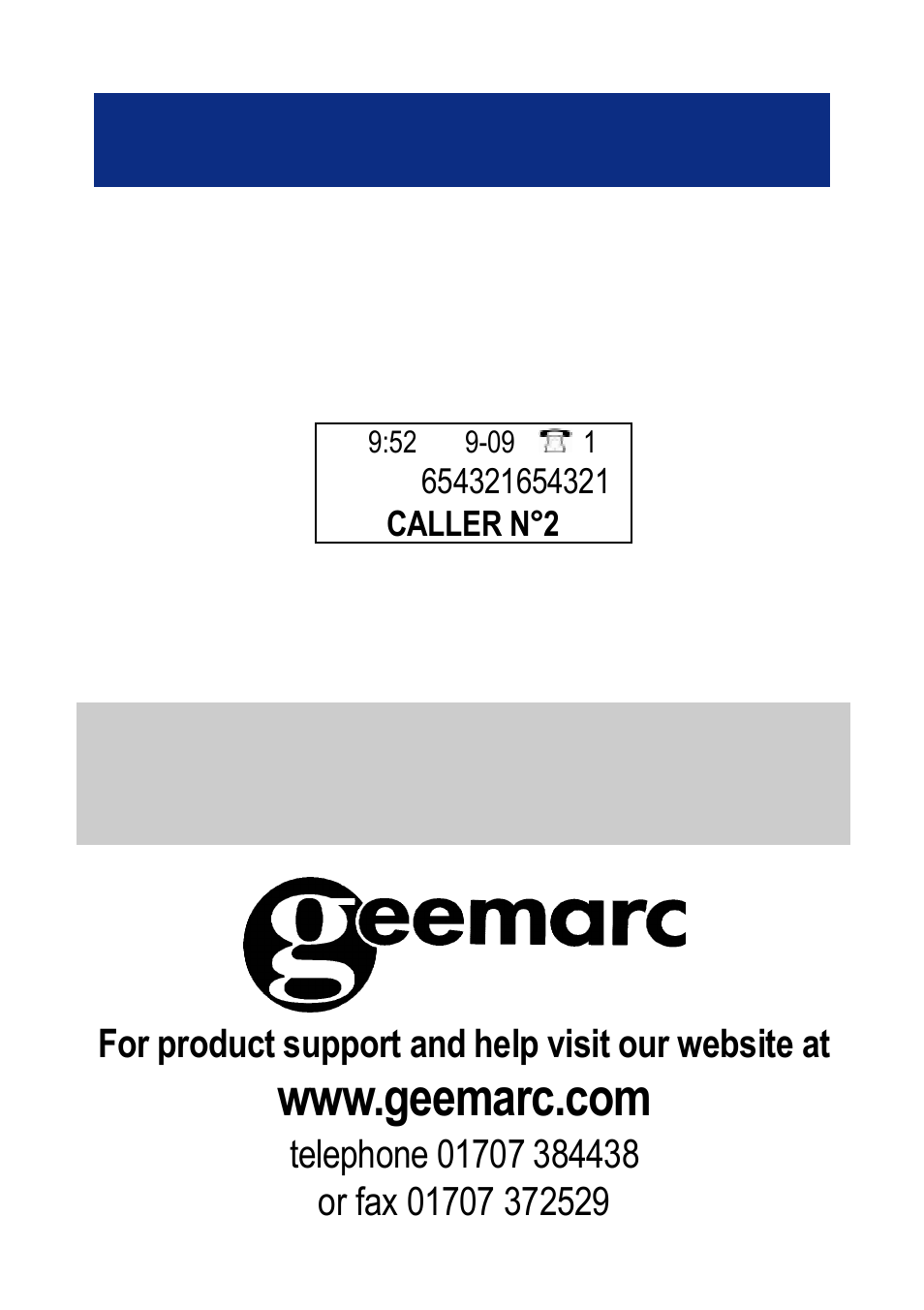 Cid features | Geemarc CL400 User Manual | Page 45 / 47