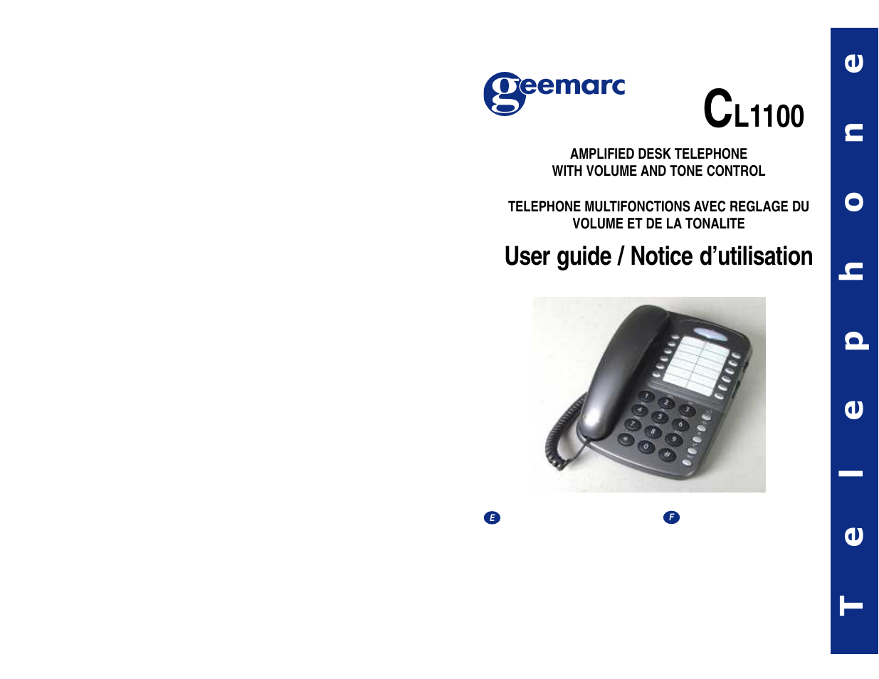 Geemarc CL1100 User Manual | 8 pages