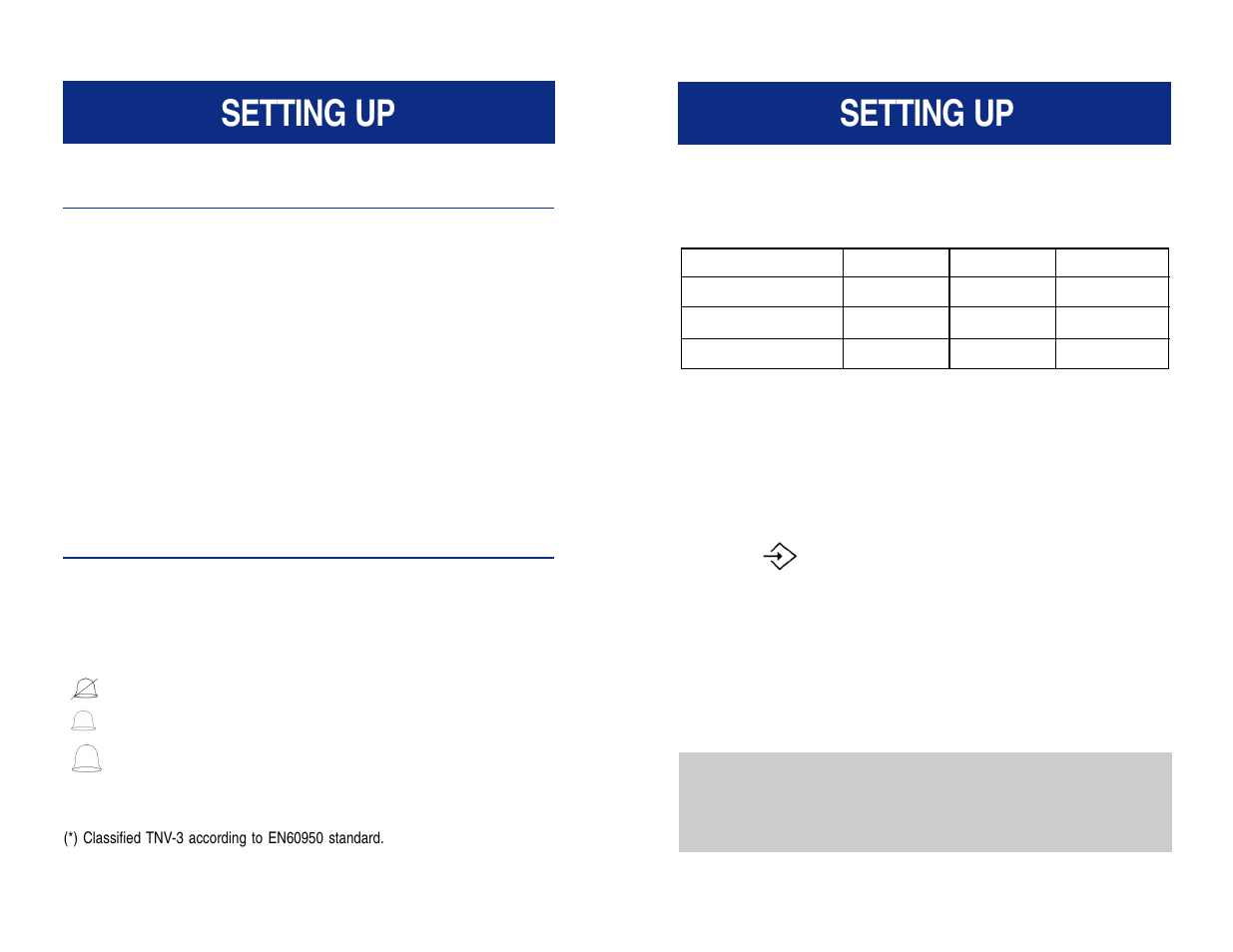 Setting up | Geemarc CL1100 User Manual | Page 4 / 8