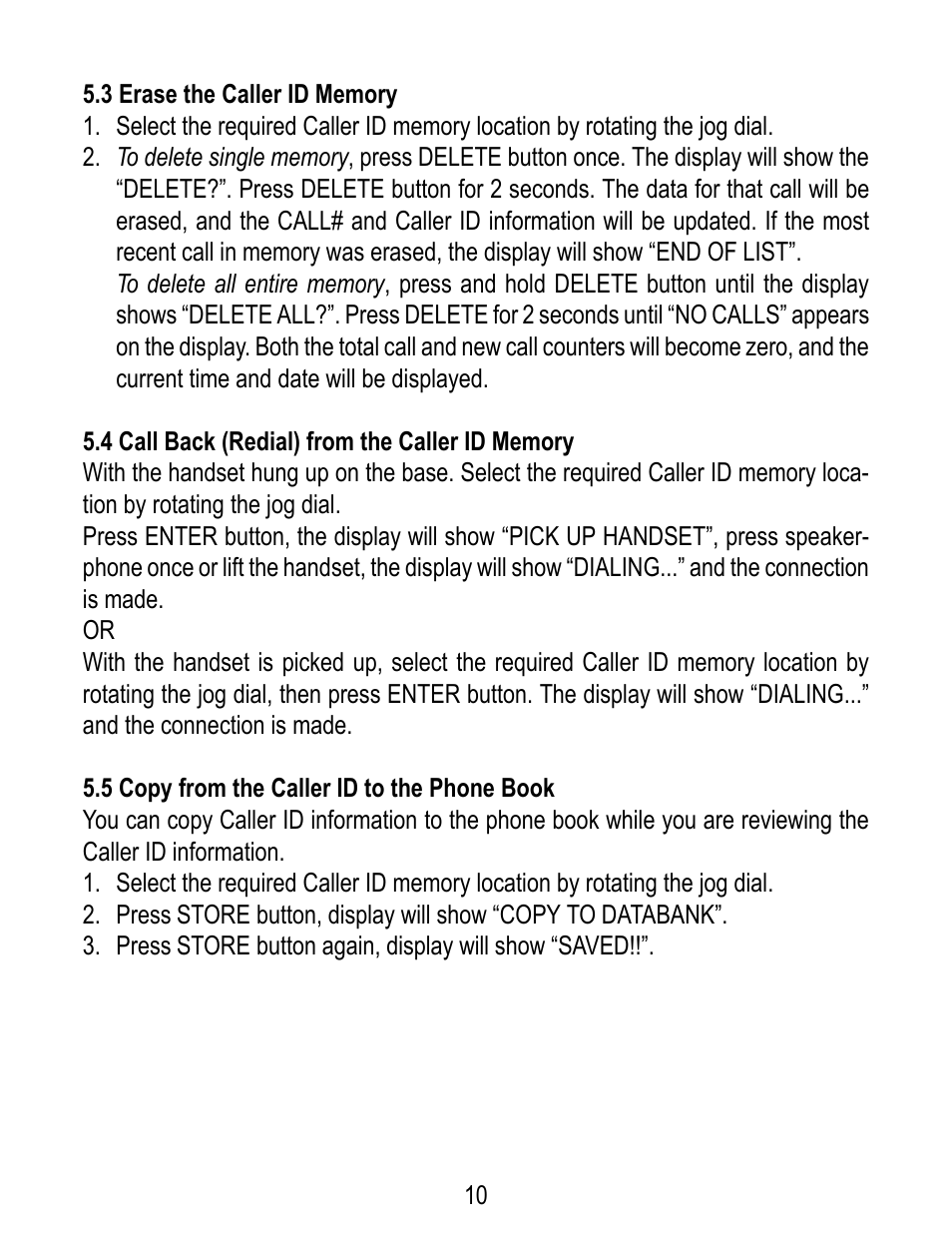 Geemarc TP38 User Manual | Page 10 / 12
