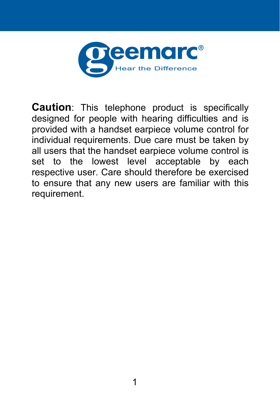 Geemarc BDP400 User Manual | Page 2 / 49