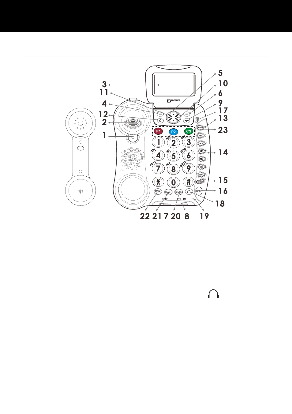 Description, General description | Geemarc AMPLI455 User Manual | Page 8 / 60