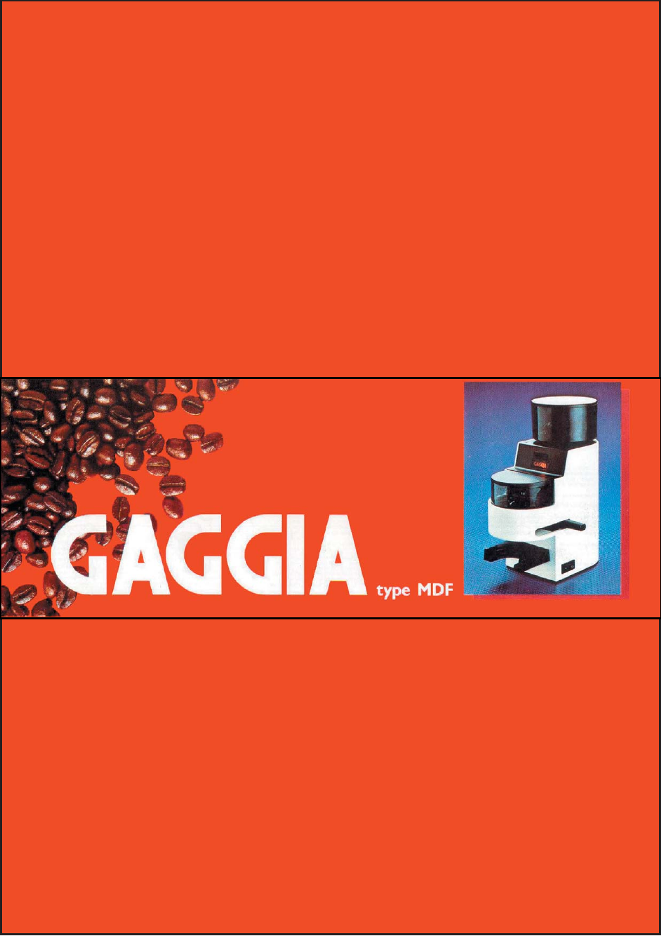Gaggia Type MDF User Manual | 7 pages