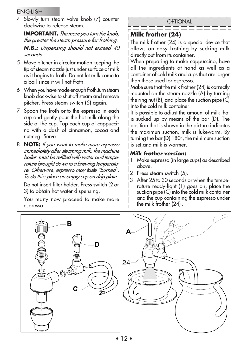 Gaggia Machine Baby Dosata User Manual | Page 16 / 53