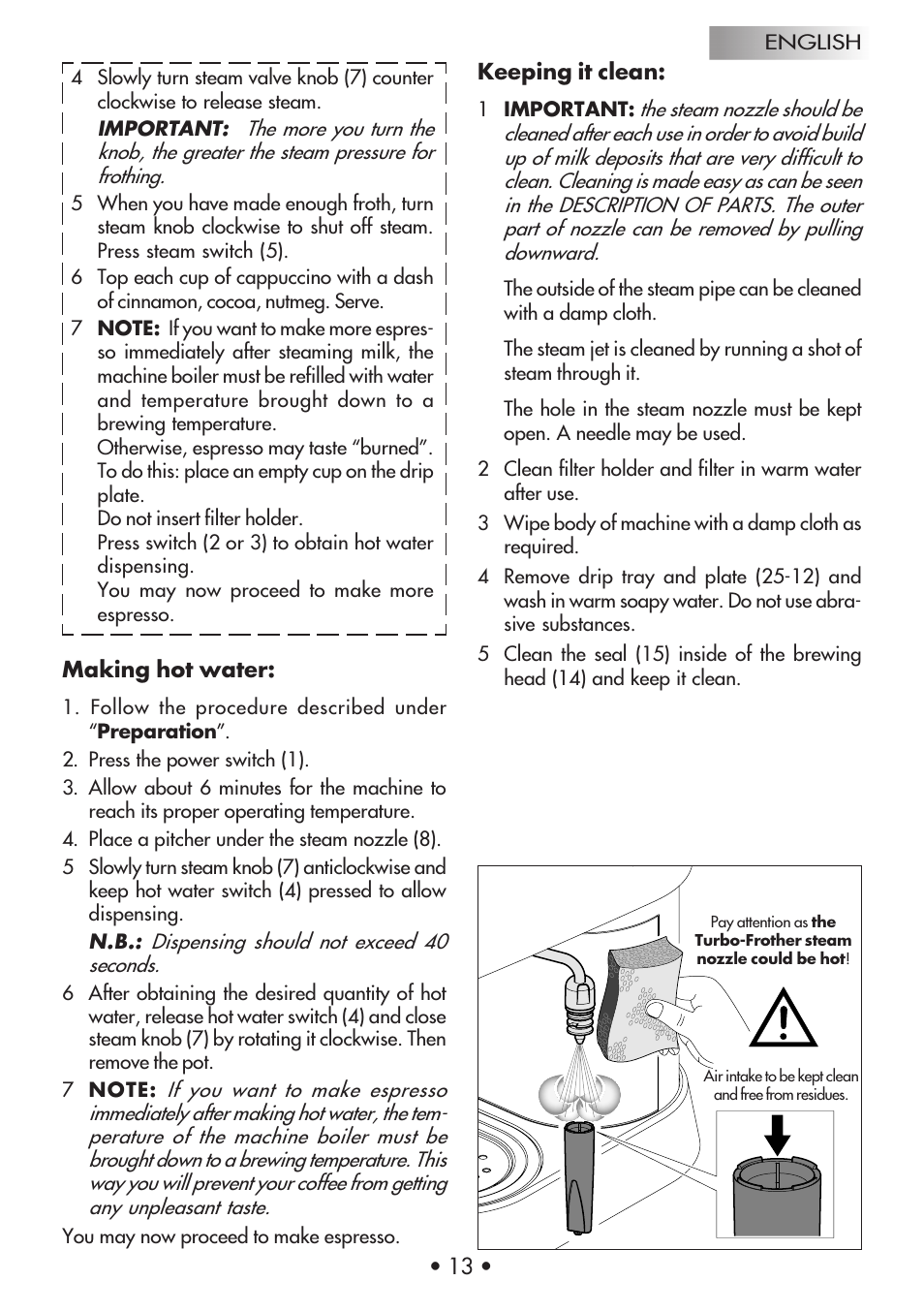 Gaggia Machine Baby Dosata User Manual | Page 17 / 53