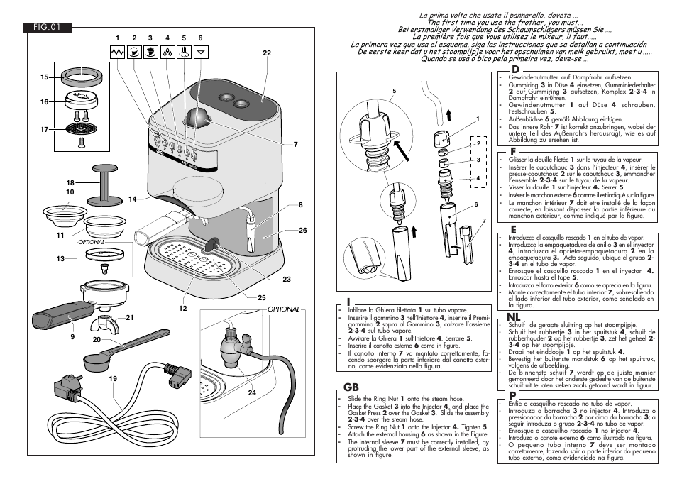 Gaggia Machine Baby Dosata User Manual | Page 2 / 53