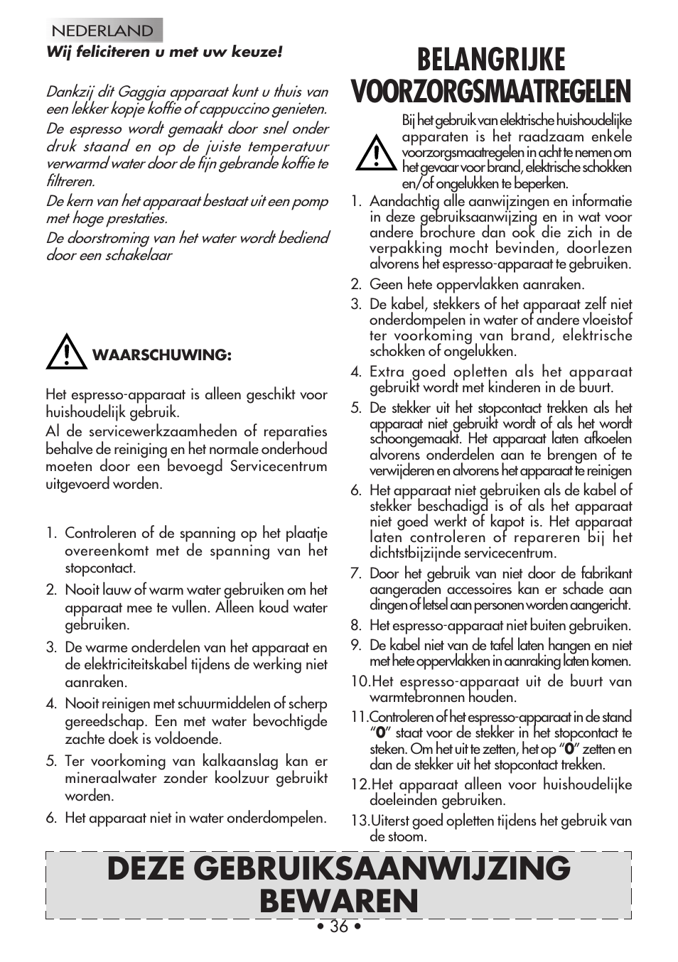 Gaggia Machine Baby Dosata User Manual | Page 40 / 53