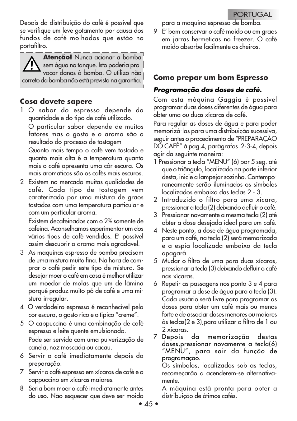 Gaggia Machine Baby Dosata User Manual | Page 49 / 53