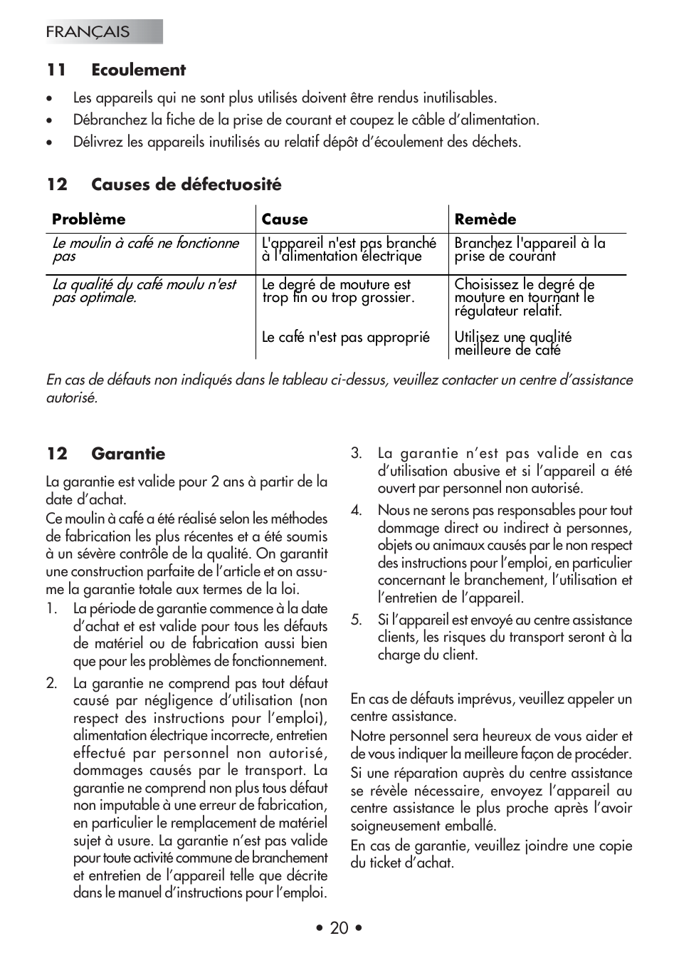 Gaggia Coffee Grinder Mod. MM Steel User Manual | Page 21 / 36