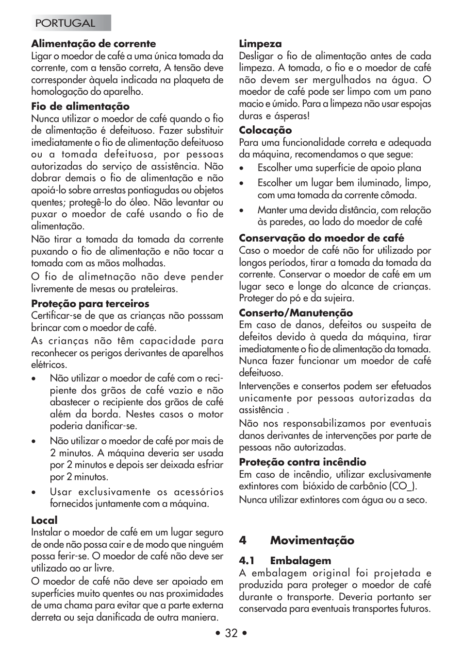 Gaggia Coffee Grinder Mod. MM Steel User Manual | Page 33 / 36