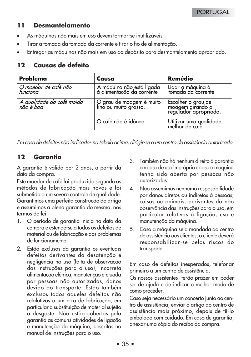 Gaggia Coffee Grinder Mod. MM Steel User Manual | Page 36 / 36