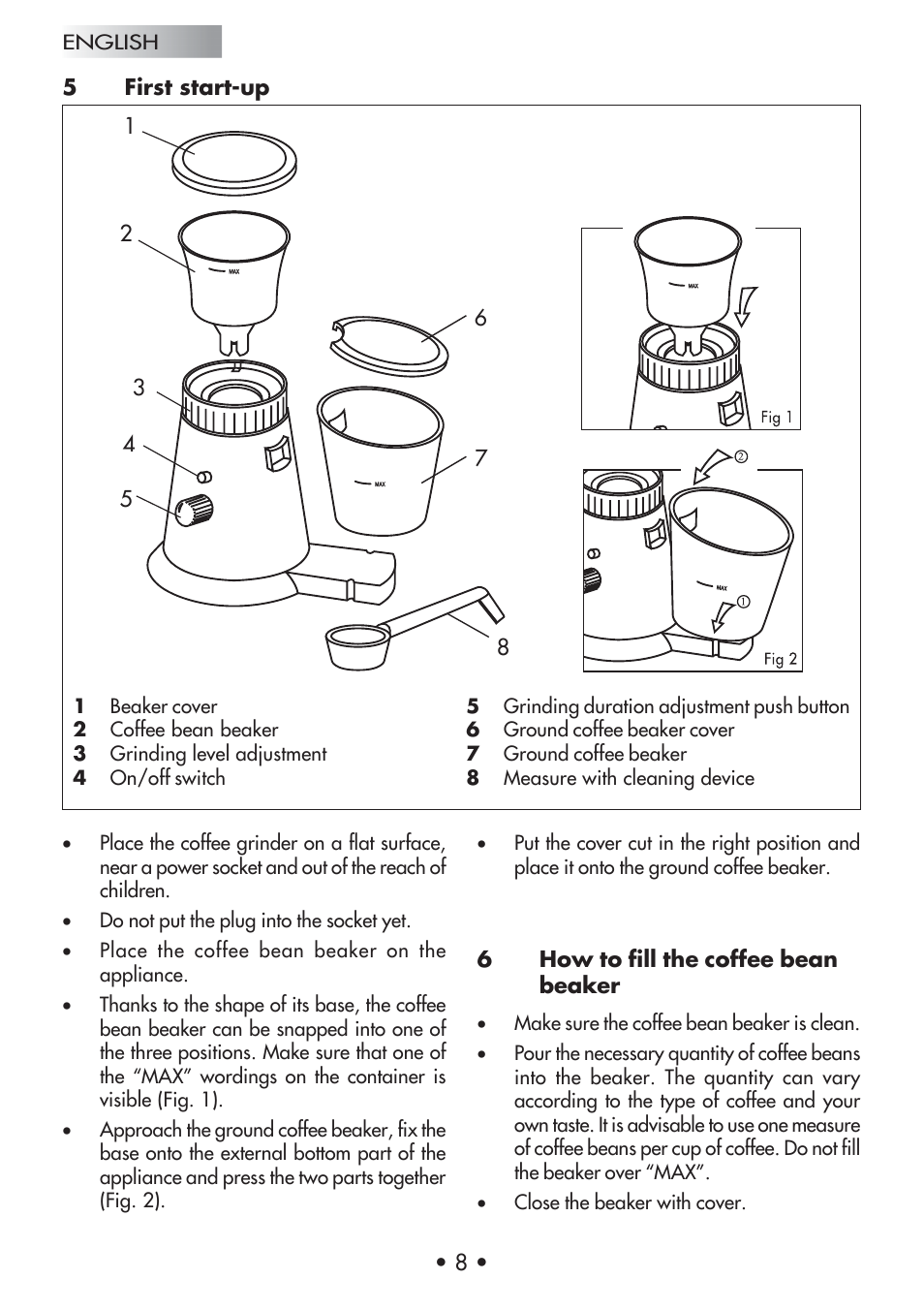Gaggia Coffee Grinder Mod. MM Steel User Manual | Page 9 / 36