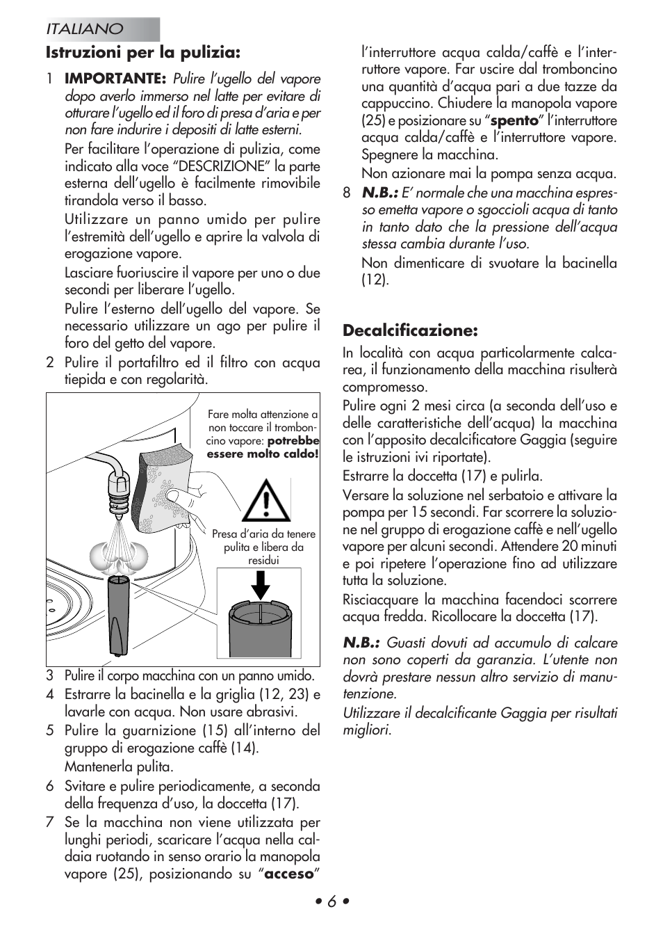 Gaggia Baby User Manual | Page 10 / 55