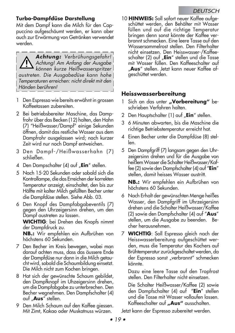 Gaggia Baby User Manual | Page 23 / 55