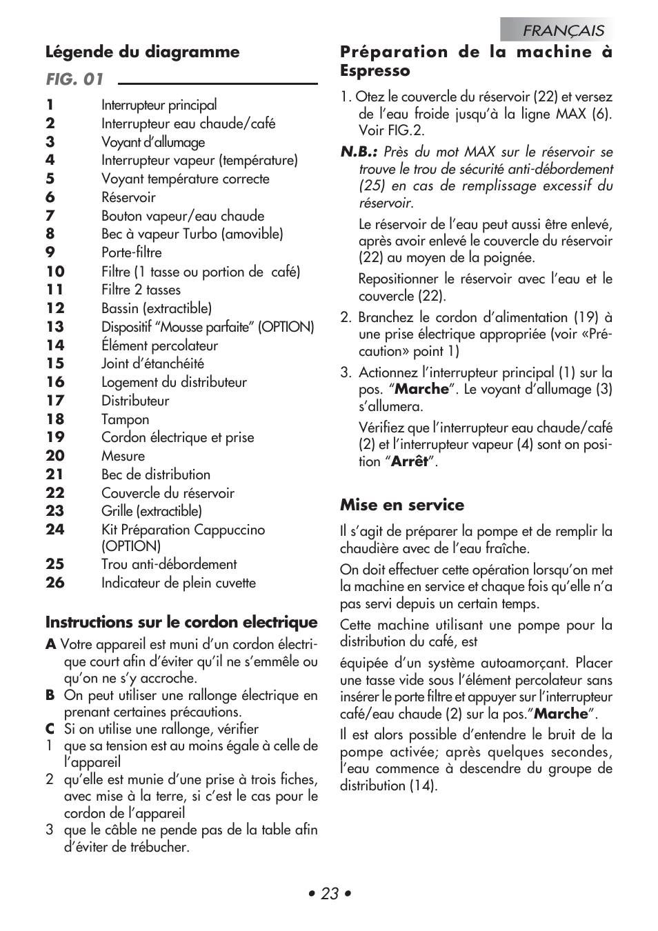 Gaggia Baby User Manual | Page 27 / 55