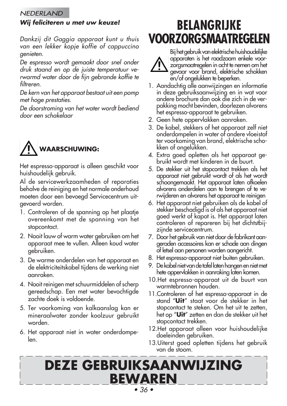 Gaggia Baby User Manual | Page 40 / 55