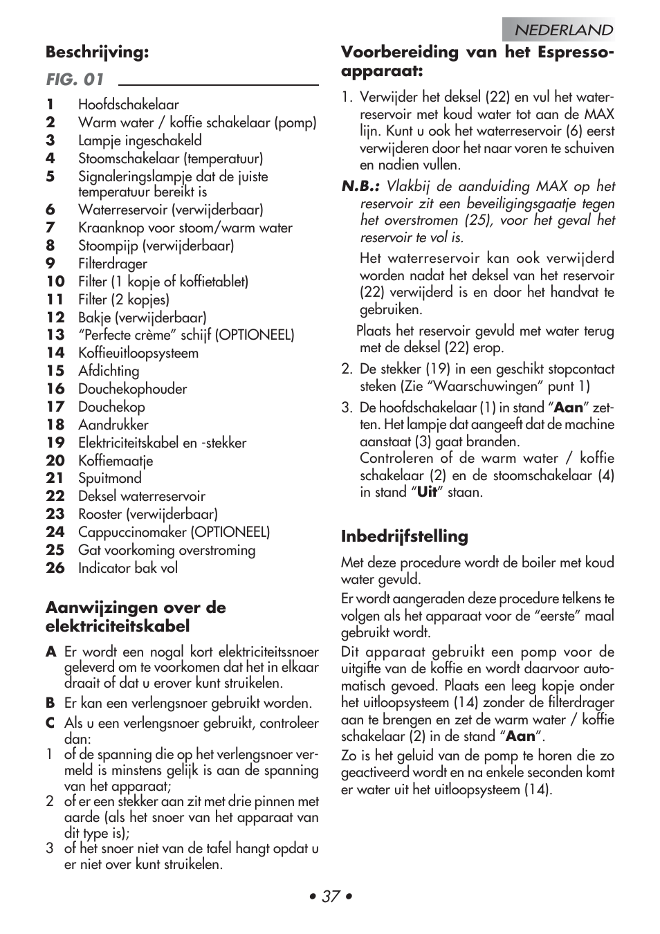 Gaggia Baby User Manual | Page 41 / 55