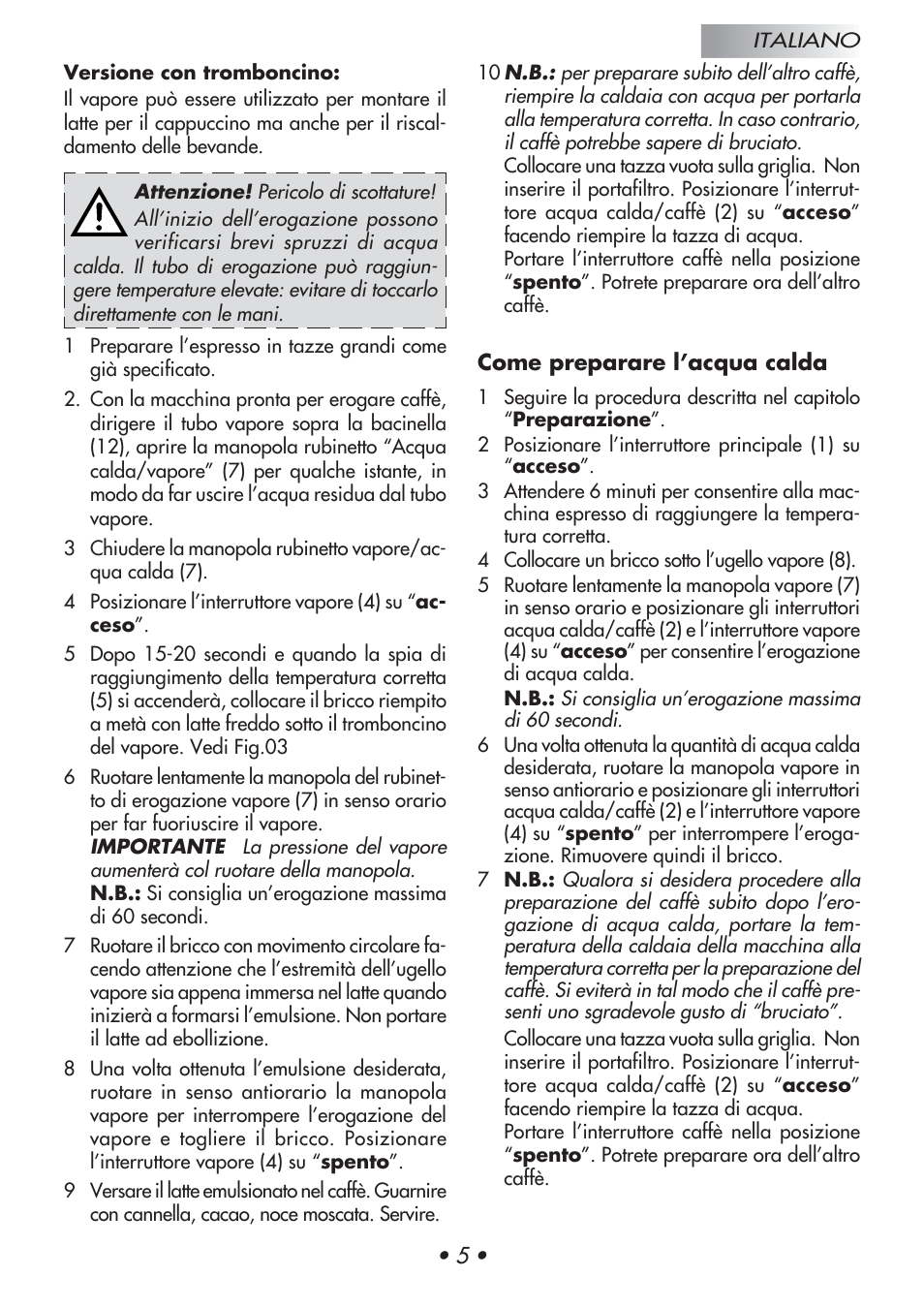 Gaggia Baby User Manual | Page 9 / 55