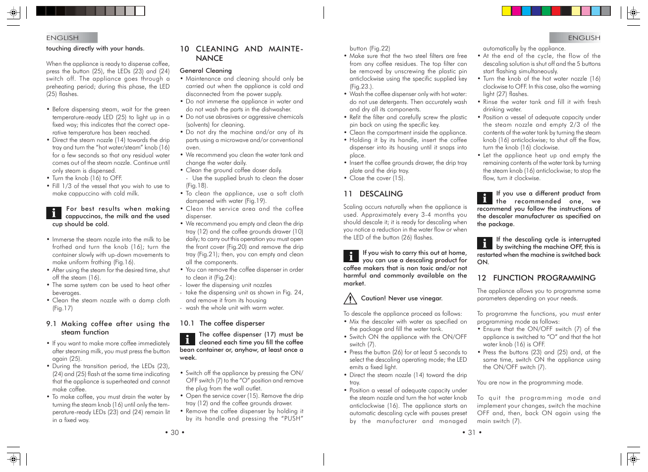 Gaggia Syncrony Compact User Manual | Page 16 / 61