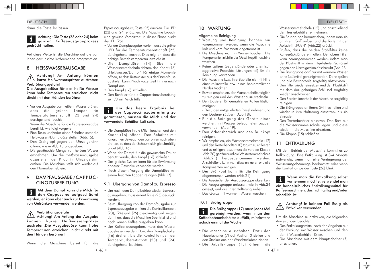 Gaggia Syncrony Compact User Manual | Page 24 / 61