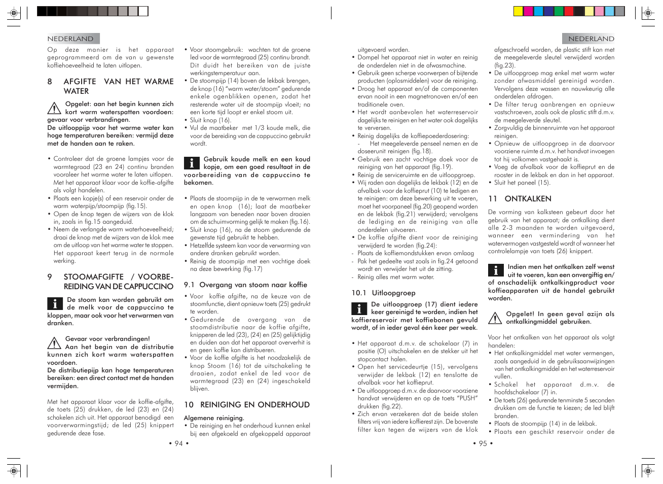 Gaggia Syncrony Compact User Manual | Page 48 / 61