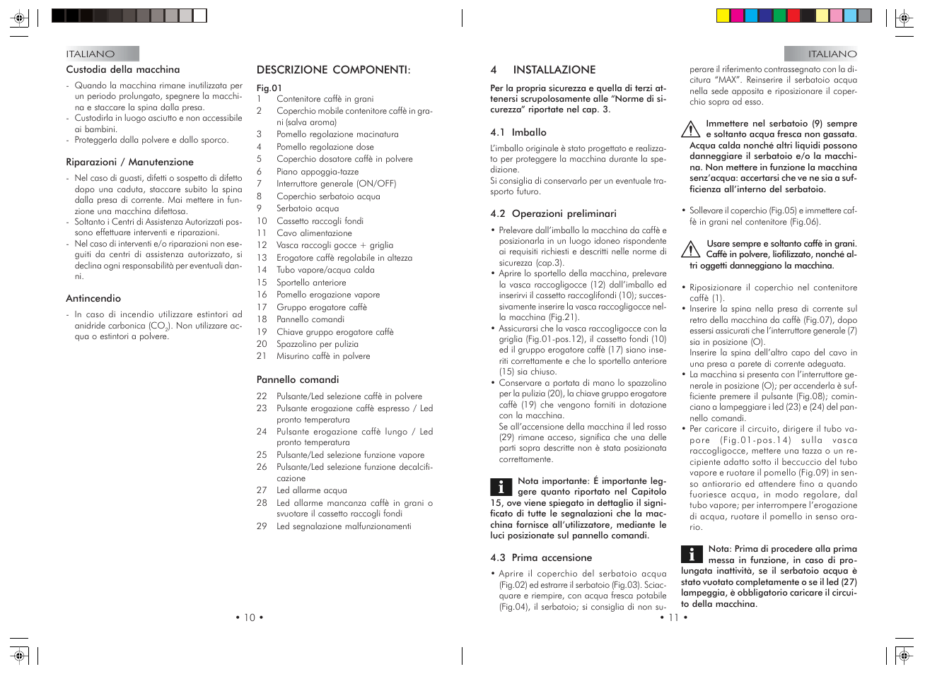 Gaggia Syncrony Compact User Manual | Page 6 / 61