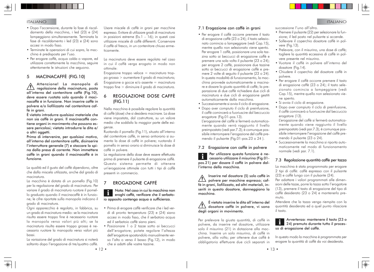 Gaggia Syncrony Compact User Manual | Page 7 / 61