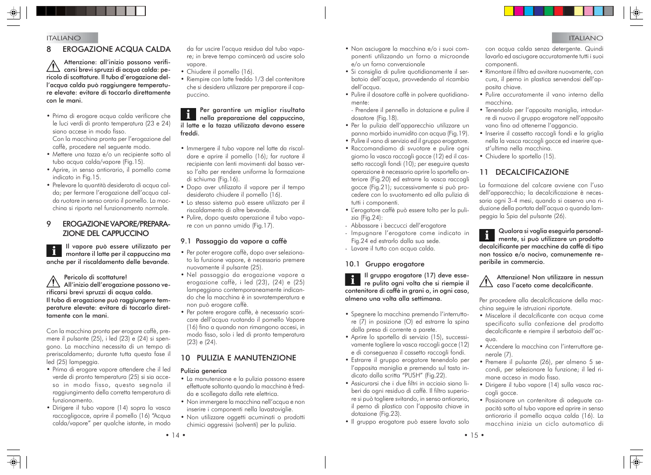 Gaggia Syncrony Compact User Manual | Page 8 / 61