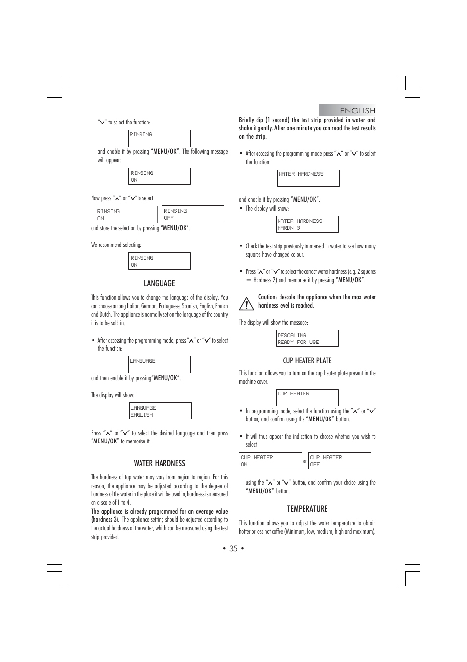 Gaggia TITANIUM Espresso Machine User Manual | Page 17 / 24