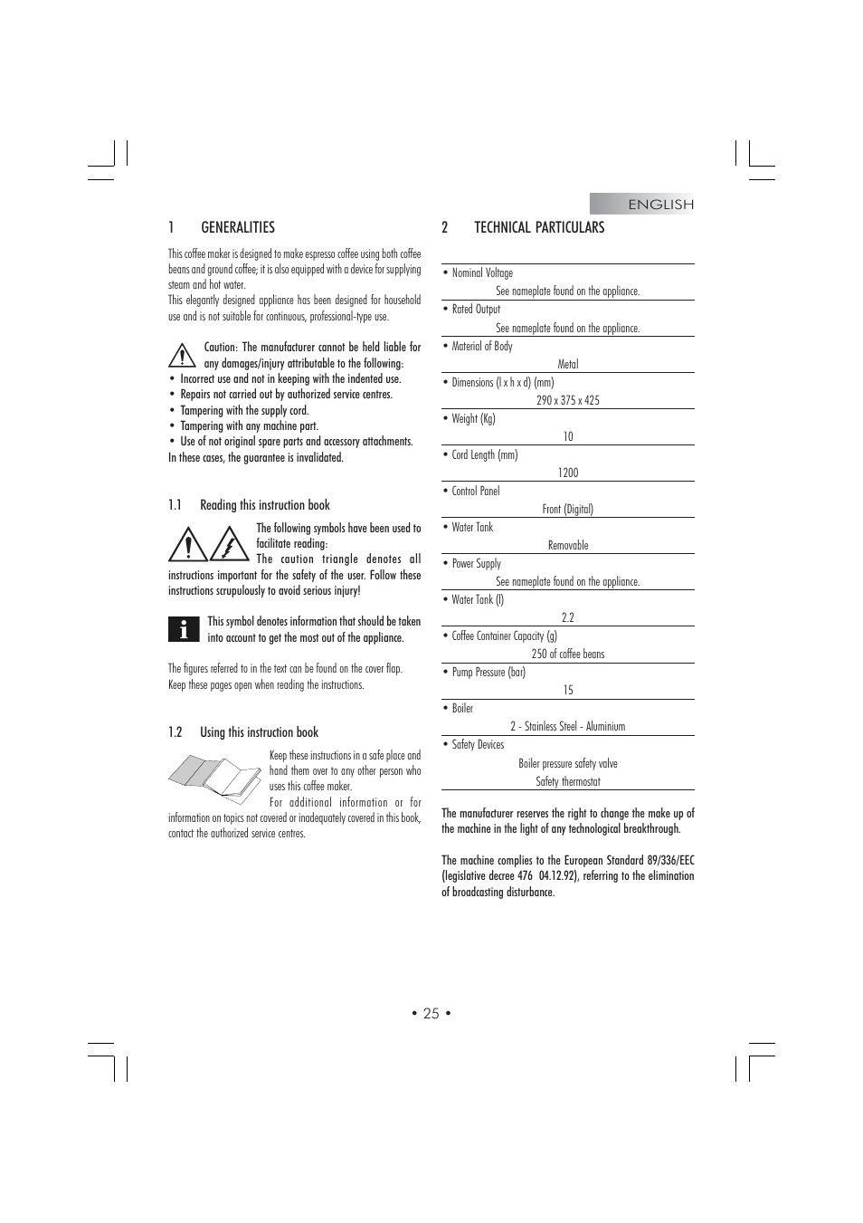 Gaggia TITANIUM Espresso Machine User Manual | Page 7 / 24