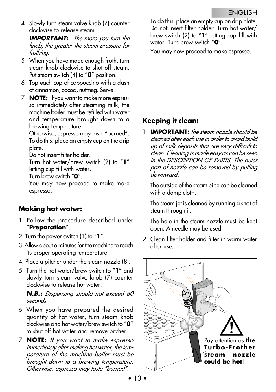 Gaggia Coffee Deluxe User Manual | Page 16 / 53