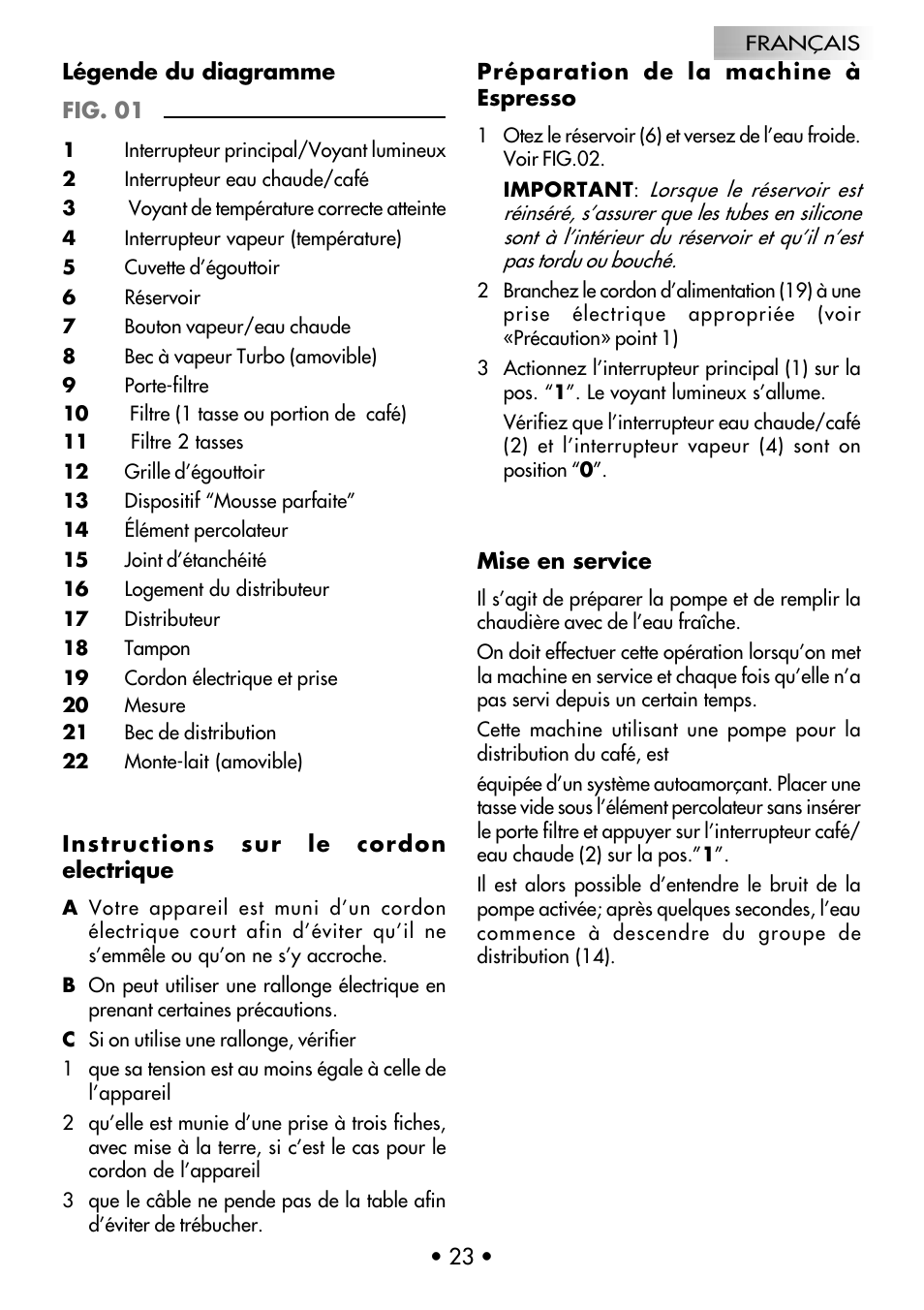 Gaggia Coffee Deluxe User Manual | Page 26 / 53