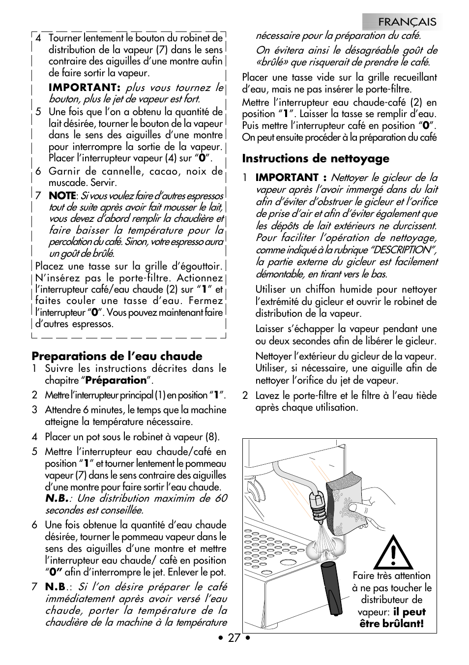 Gaggia Coffee Deluxe User Manual | Page 30 / 53