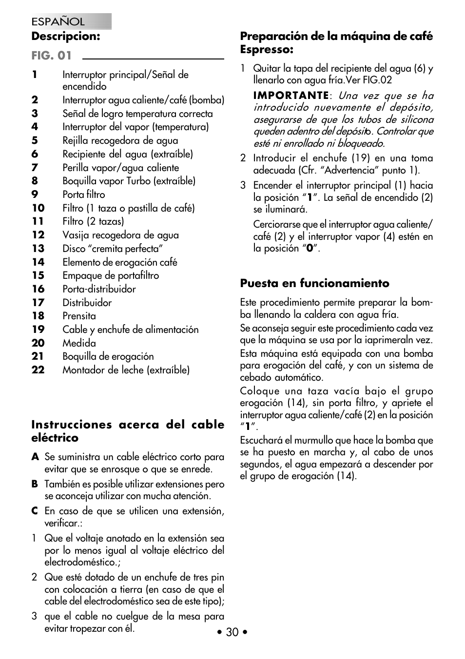 Gaggia Coffee Deluxe User Manual | Page 33 / 53