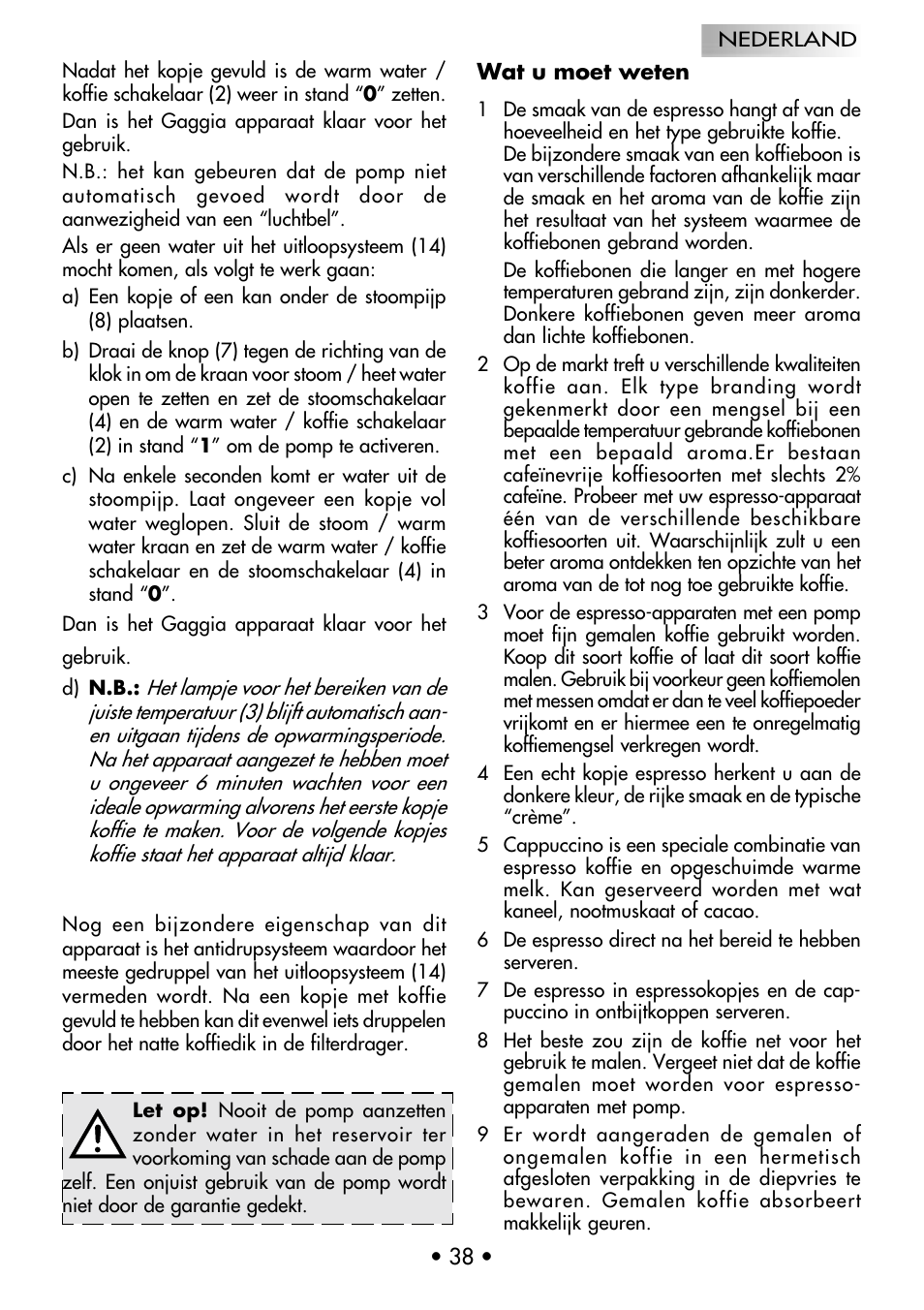 Gaggia Coffee Deluxe User Manual | Page 41 / 53