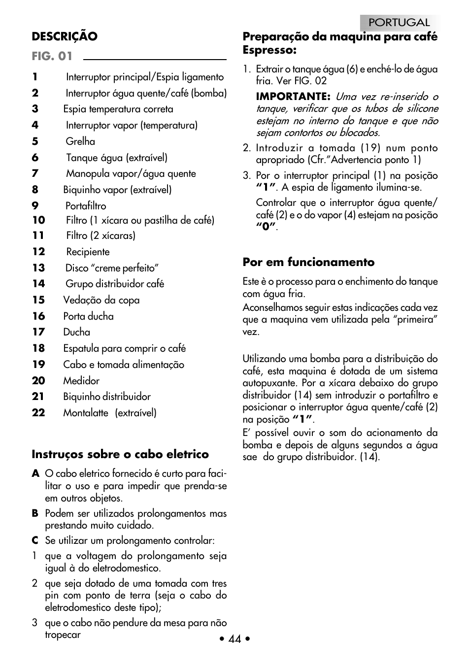 Gaggia Coffee Deluxe User Manual | Page 47 / 53