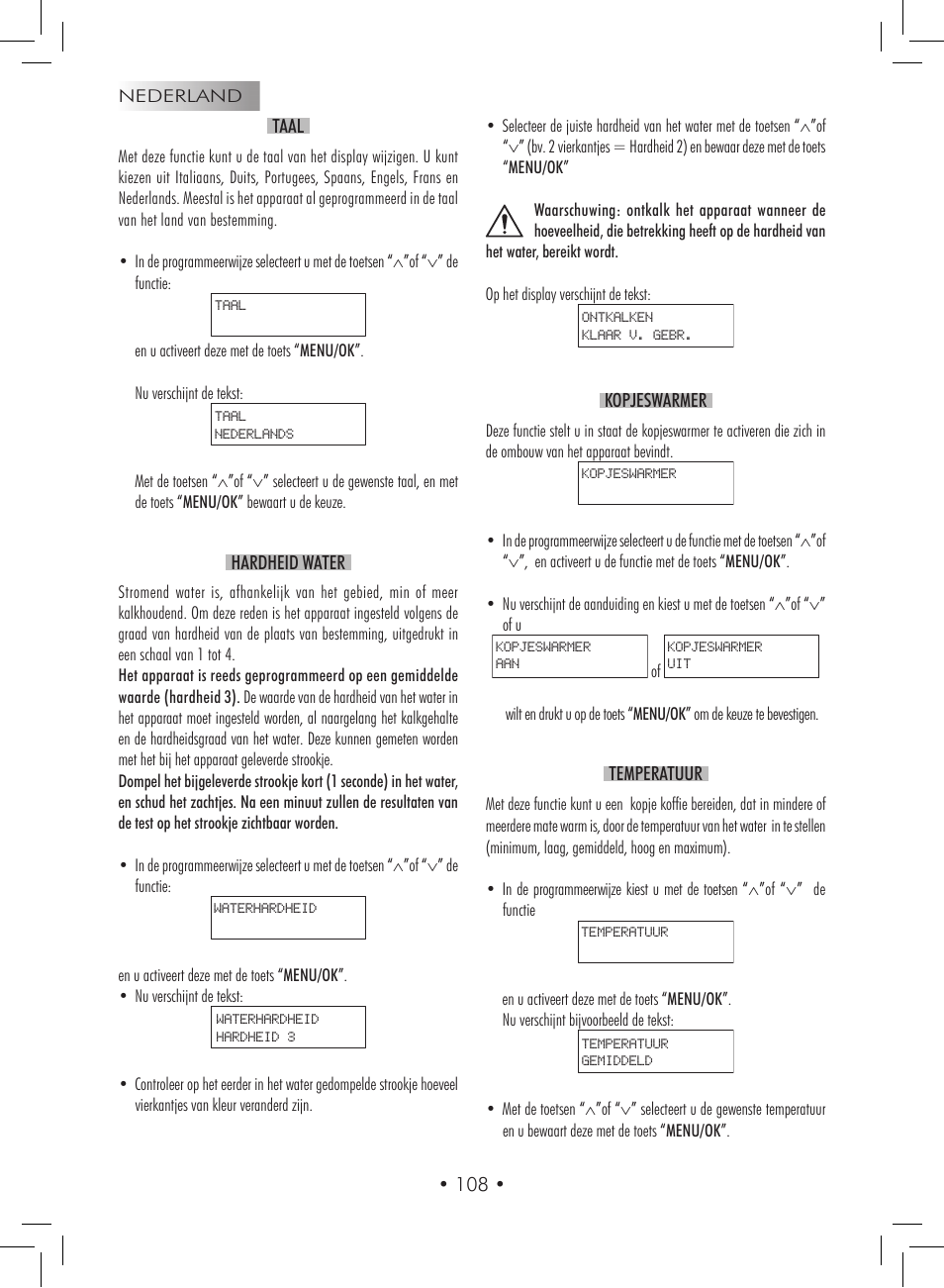Gaggia Titanium User Manual | Page 108 / 132