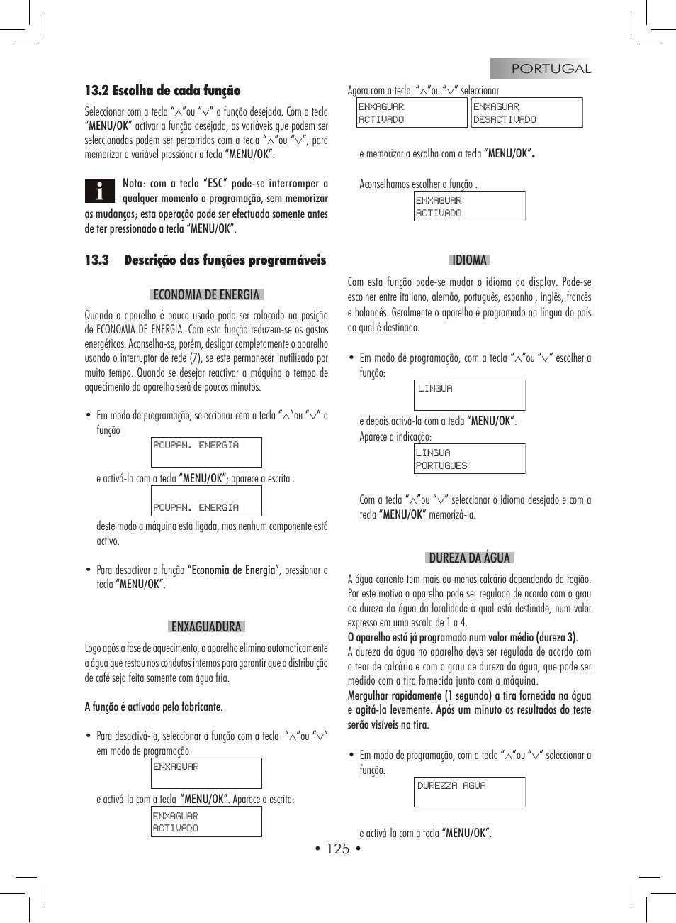 Gaggia Titanium User Manual | Page 125 / 132